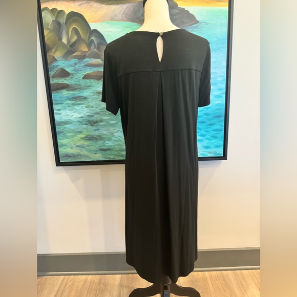 J Jill Wearever Collection Swing Dress Black Size M - Picture 2 of 7
